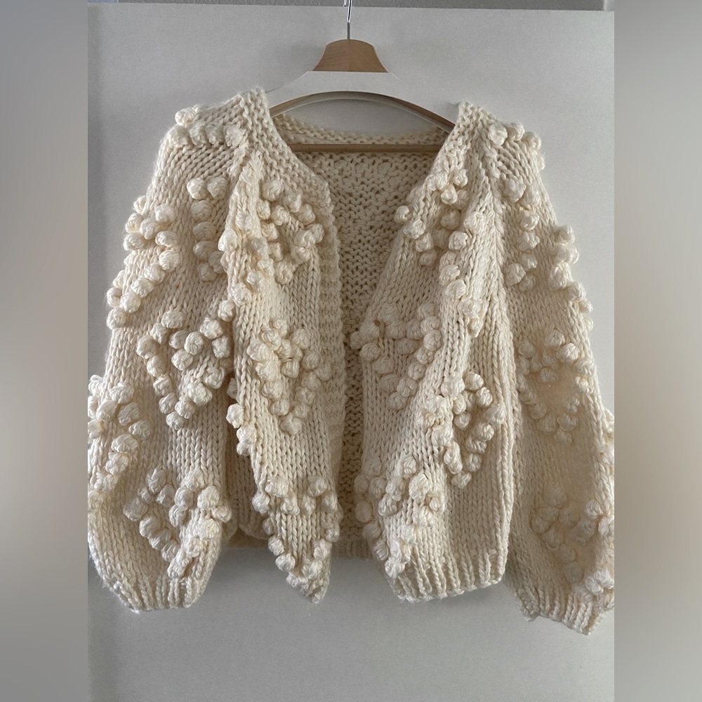 Unique hand knit sweater